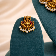 Padma Lakshmi Pearl Temple Necklace