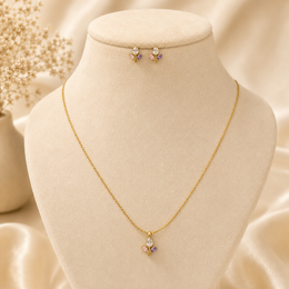 Lilly Anti tarnish chain with earrings