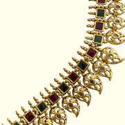 Anashwara premium ruby emerald Necklace