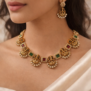 Lakshmi Vaibhavam temple elegance necklace set
