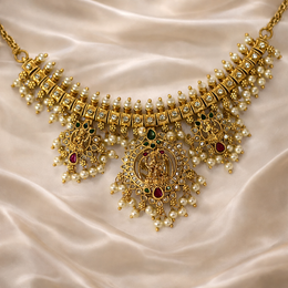 Shree Devi vaibhavam guttapusalu necklace set
