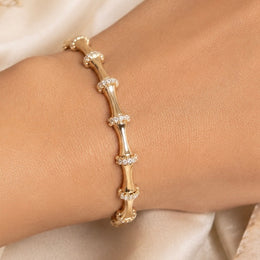 Celestial stones - Anti tarnish /Bangle cuff