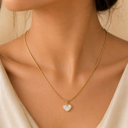 Eterna Heart - Anti tarnish Necklace with earrings