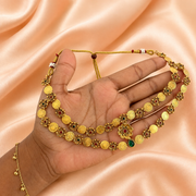 KUSUMA COINS Double layered necklace