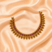 Anashwara premium ruby emerald Necklace