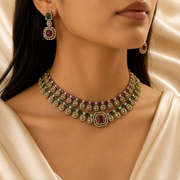 Lux Soundarya Double layered Necklace