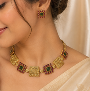 Kusuma Ruby emerald necklace