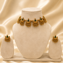 Chandra Necklace with Earrings