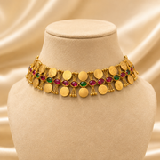 Manohari coin choker with Earrings
