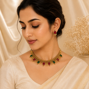 Sahasraabha Necklace with Earrings