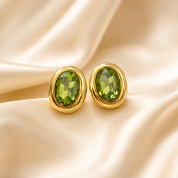 Emerald Shine Anti- tarnish Ear stud