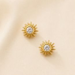 Sunshine Anti tarnish ear studs