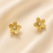 Flora Anti Tarnish ear stud