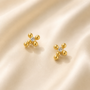 Tiny Grace ear studs - Antitarnish stainless steel
