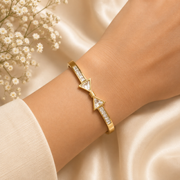 Studded Bow - Antitarnish Bracelet/ Bangle cuff
