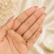 Tiny flowers Anti tarnish Necklace