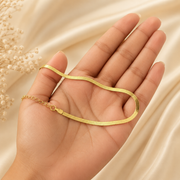 Snake Anklet - Anti tarnish ( A pair )
