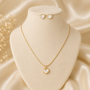 Eterna Heart - Anti tarnish Necklace with earrings