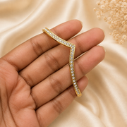 Vera chevron cuff - Anti tarnish Bracelet