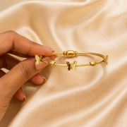 Petal dancer - Anti tarnish Bangle cuff/ Bracelet