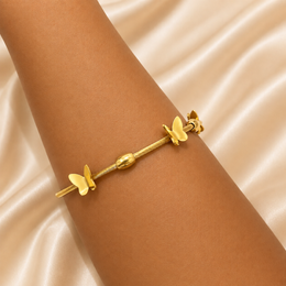 Petal dancer - Anti tarnish Bangle cuff/ Bracelet