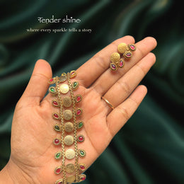 RAIN DROPS COIN CHOKER