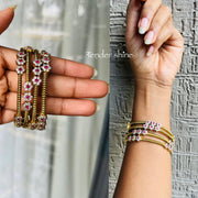 FLORAL GRACE AD STONE BANGLES
