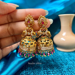 MAYURA VARNA JHUMKA