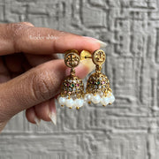 TINY PEARLS LAKSHMI JHUMKA