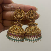 MANOHARI PREMIUM BRIDAL LAKSHMI JHUMKA