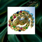 COLOR PLAY NAVARATNA NECKLACE
