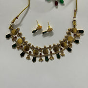 Haritha Kaasu Choker With earrings