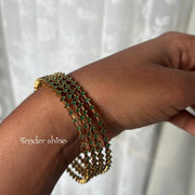 Panchranga Crystal Bangles