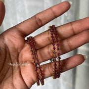 Panchranga Crystal Bangles