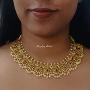 ROYAL RUBY GUTTAPUSALU NECKLACE SET