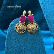 TEMPLE TREASURE RUBY COIN MALA