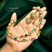 COLOR PLAY NAVARATNA NECKLACE