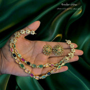 COLOR PLAY NAVARATNA NECKLACE