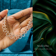 RADIANT CIRCLE CASCADE NECKLACE
