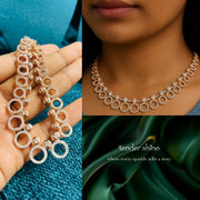 RADIANT CIRCLE CASCADE NECKLACE