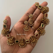 Lakshmi Vaibhavam temple elegance necklace set