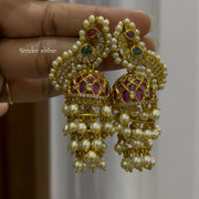 Pink Peacock Pearl Drops