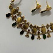 Haritha Kaasu Choker With earrings