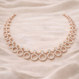 RADIANT CIRCLE CASCADE NECKLACE