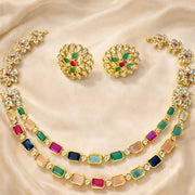COLOR PLAY NAVARATNA NECKLACE