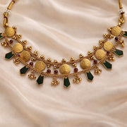 Haritha Kaasu Choker With earrings