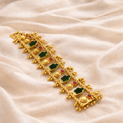 TRADITIONAL PALAKKA CHOKER WITH RUBY BEADS
