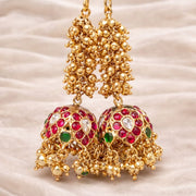 GOLDEN AURA HANGING JHUMKA