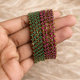 Panchranga Crystal Bangles