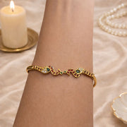 Dual Peacock Bracelet